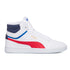 Sneakers alte bianche con striscia laterale a contrasto Puma Shuffle Mid, Brand, SKU s324000167, Immagine 0